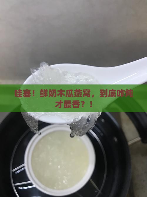 鲜奶木瓜燕窝怎么炖的