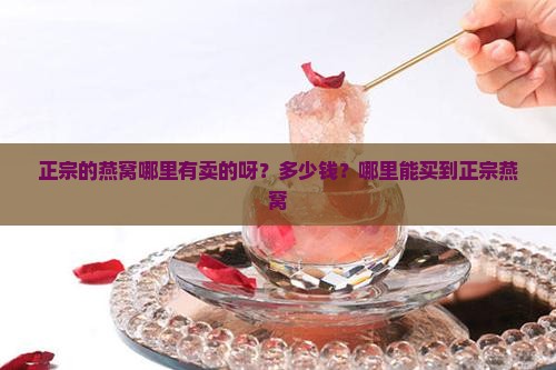 正宗的燕窝哪里有卖的呀