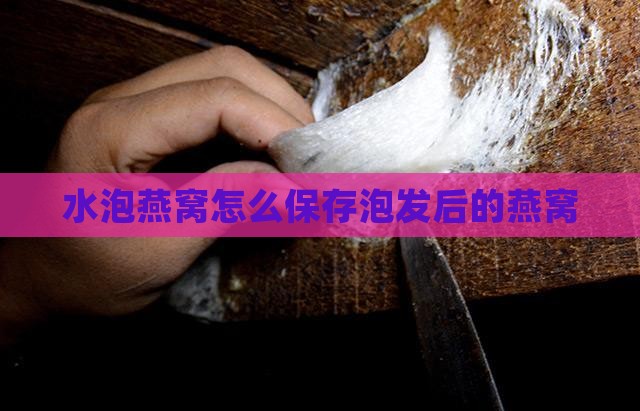 放水泡发的燕窝怎么保存