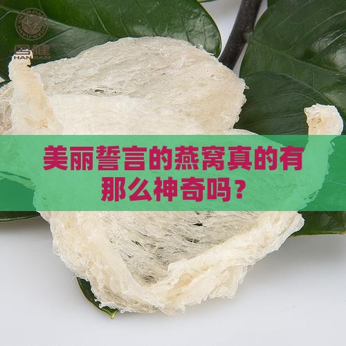 美丽誓言的燕窝怎么样