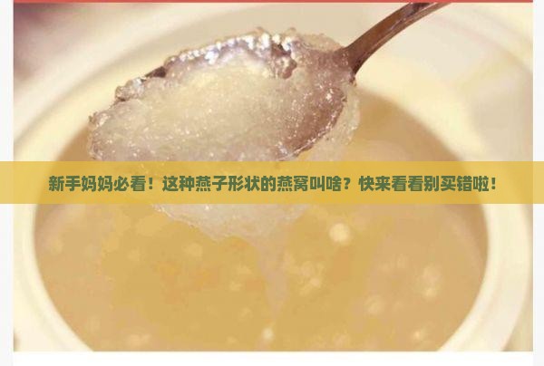 燕子形状的燕窝叫什么
