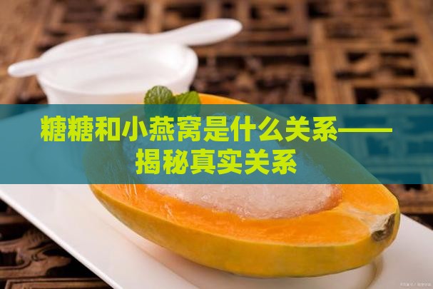 糖糖和小燕窝是什么关系