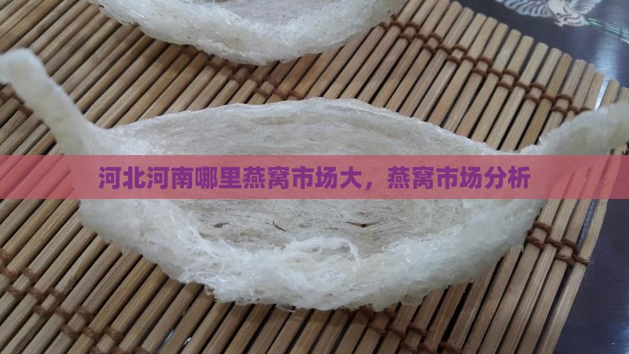 河北河南哪里燕窝市场大