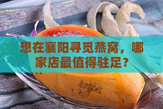 襄阳哪里卖燕窝的多一些