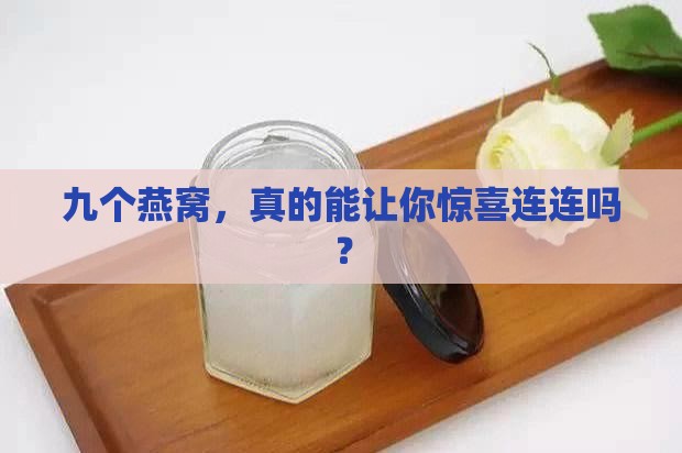 九个燕窝好用吗怎么样