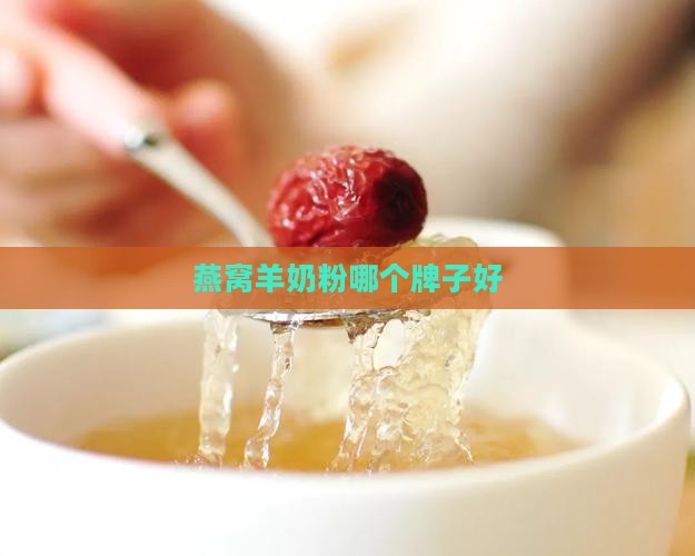 燕窝羊奶粉牌子怎么样的
