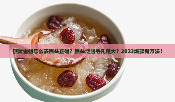 燕窝雪蛤怎么去黑头正确