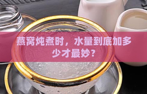 炖燕窝的水量是多少合适