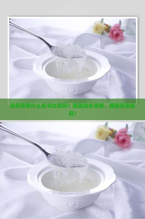 卖燕窝取什么名字比较