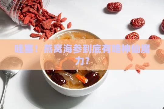 燕窝海参的价值是什么