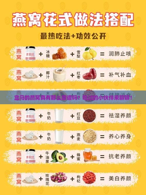 盒马的燕窝品质怎么样啊