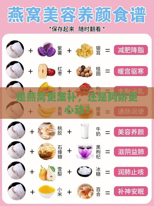 燕窝和阿娇哪个好些呢