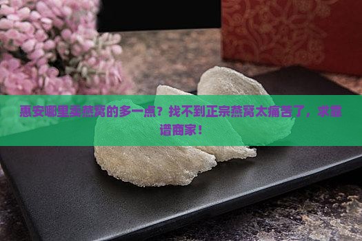 惠安哪里卖燕窝的多一点