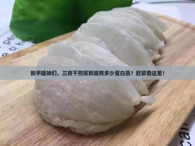 三克干燕窝多少蛋白质