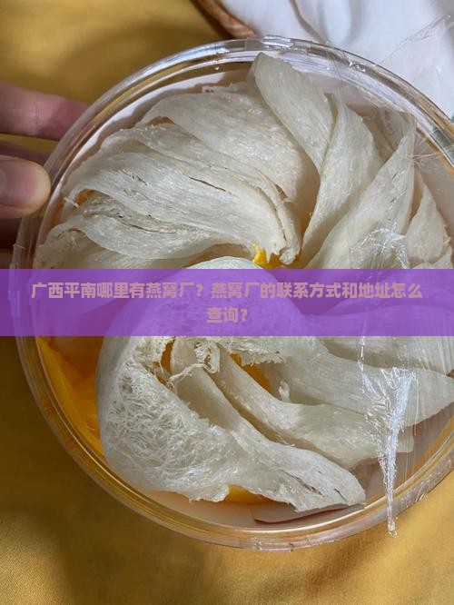 广西平南哪里有燕窝厂