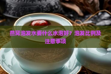 燕窝泡发水要什么水泡好？泡发比例及注意事项