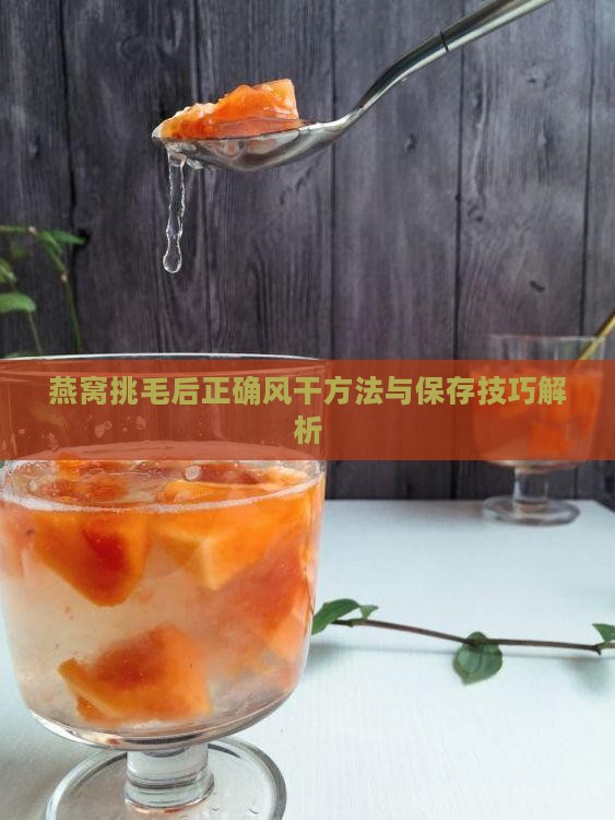 燕窝挑毛后正确风干方法与保存技巧解析