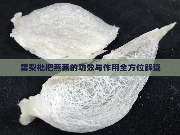 雪梨枇杷燕窝的功效与作用全方位解读