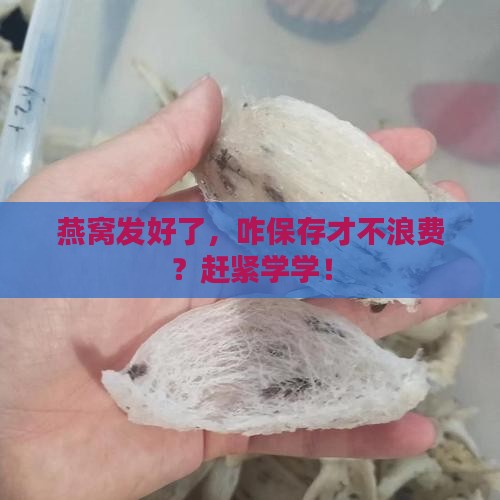 发泡好的燕窝怎么保存