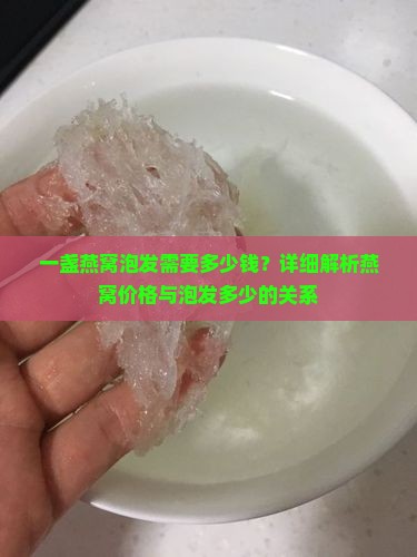一盏燕窝可以泡发多少钱
