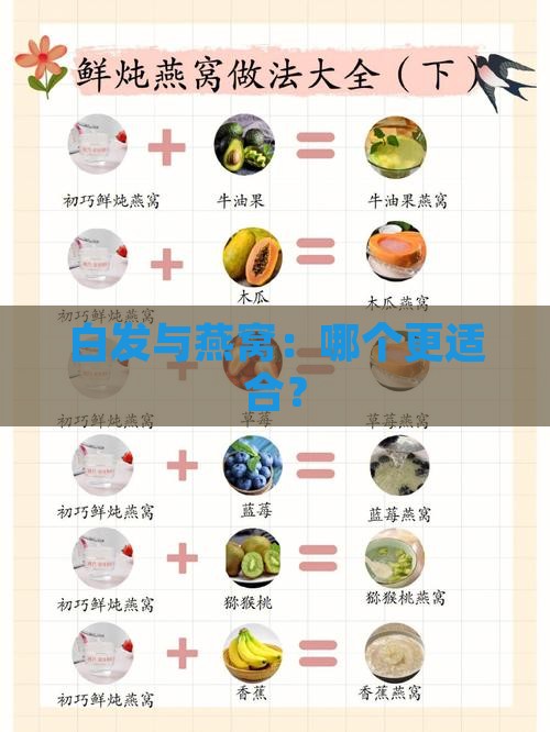 白发老奶奶和燕窝哪个好