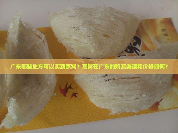 广东哪个地区有燕窝卖