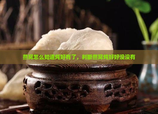 燕窝怎么知道炖好没有了