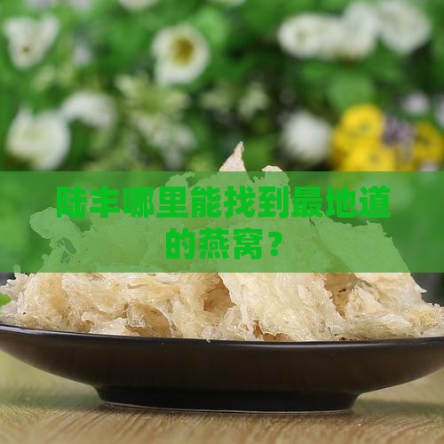 陆丰正宗燕窝在哪里卖