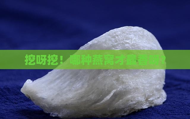 燕窝用什么样的窝好呢