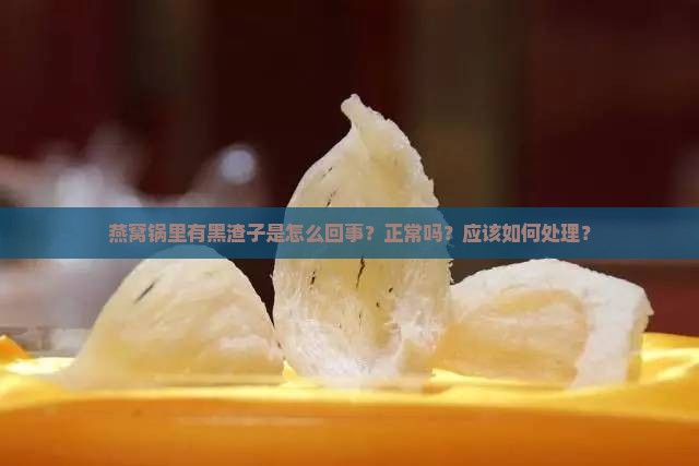 燕窝锅怎么有黑渣子呢