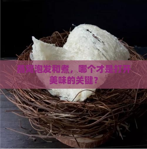 燕窝如何泡发和煮的区别