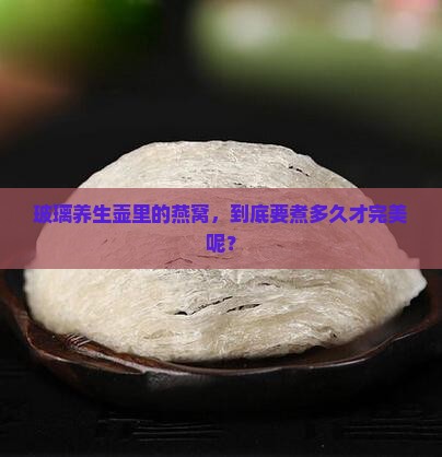 玻璃养生壶煮燕窝多久