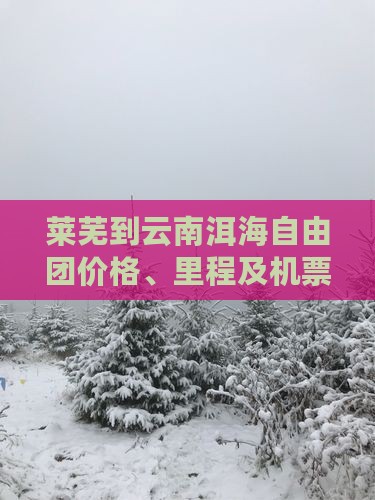 莱芜到云南洱海自由团价格、里程及机票信息