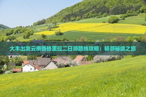 大丰出发云南香格里拉二日游路线攻略：畅游秘境之旅
