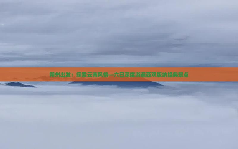朔州出发：探索云南风情—六日深度游遍西双版纳经典景点