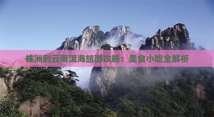 株洲到云南洱海旅游攻略：美食小吃全解析