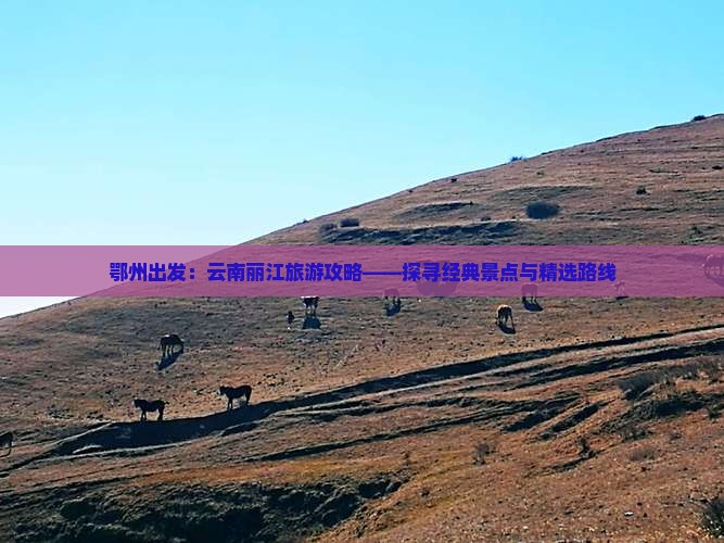 鄂州出发：云南丽江旅游攻略——探寻经典景点与精选路线