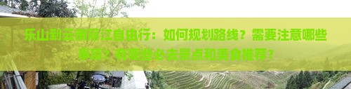乐山到云南丽江自由行