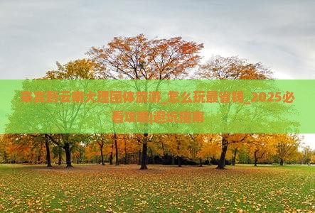 来宾到云南大理团体旅游