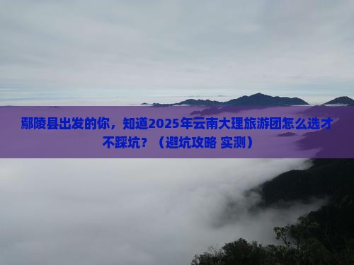 鄢陵县到云南大理大型旅游团