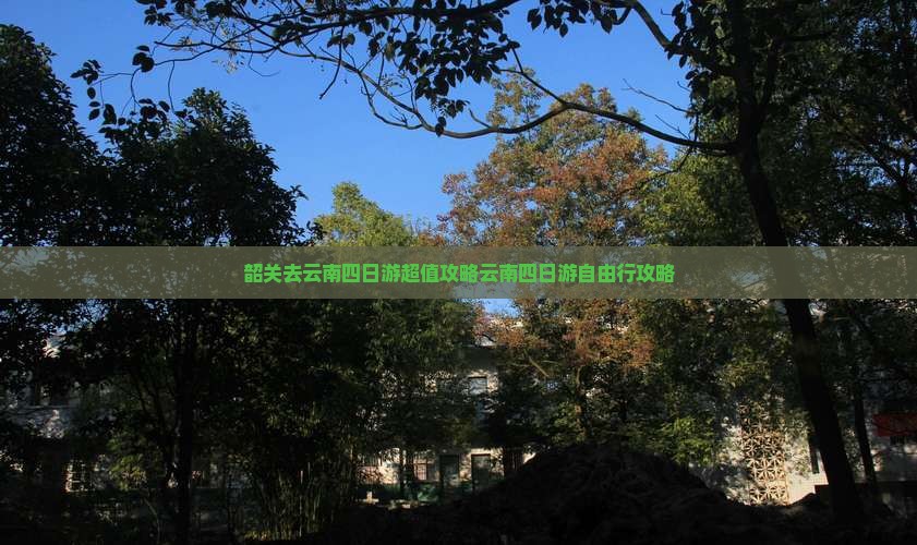 韶关去云南四日游