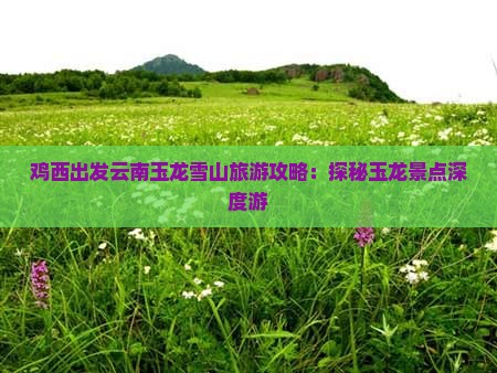 鸡西出发云南玉龙雪山旅游攻略：探秘玉龙景点深度游