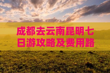 成都去云南昆明七日游攻略及费用路线推荐
