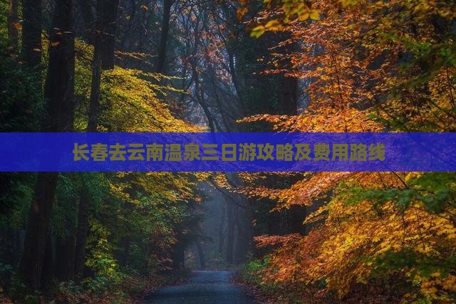 长春去云南温泉三日游攻略及费用路线