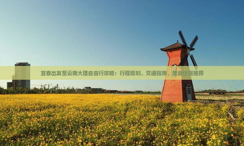 宜春出发至云南大理自由行攻略：行程规划、交通指南、美食住宿推荐