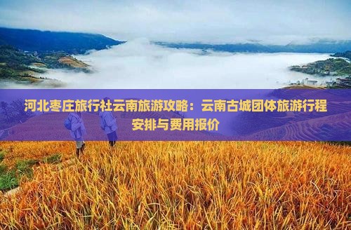 河北枣庄旅行社云南旅游攻略：云南古城团体旅游行程安排与费用报价