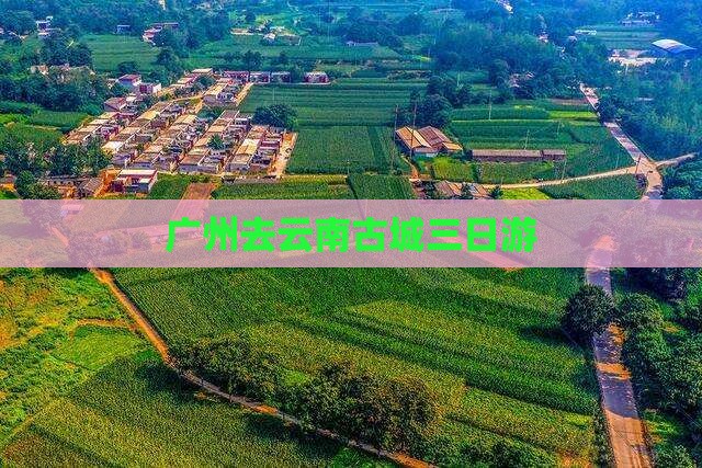广州去云南古城三日游
