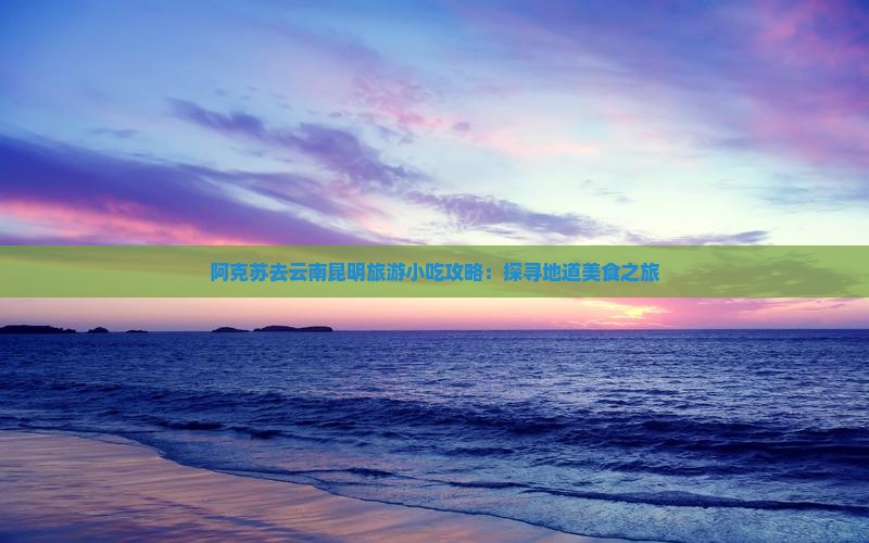阿克苏去云南昆明旅游小吃攻略：探寻地道美食之旅