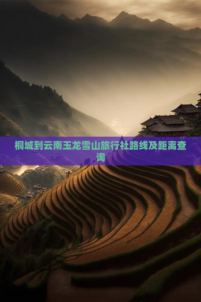 桐城到云南玉龙雪山旅行社路线及距离查询