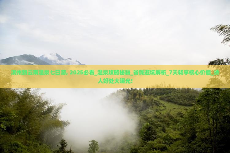 滨州到云南温泉七日游